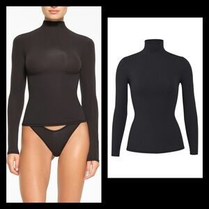 Skims Fits Everybody Turtleneck Onyx New